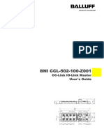 CC Link IO Link Master (BNI CCL 502 100 Z001) User's Manual