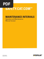 Maintenance Intervals: Operation and Maintenance Manual Excerpt