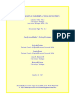 Research Seminar in International Economics: Analysis of India's Policy Reforms