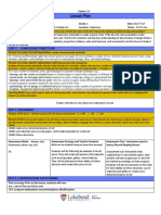 Lesson Plan: Step 1: Curriculum Connections