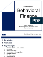 Behavioral Finance: Key Principles of