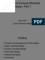 IIT-Intake and Exhaust Manifold Design