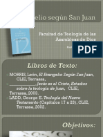 El Evangelio Según San Juan PLAN CURSO