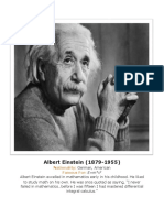 Albert Einstein (1879-1955) : Nationality: Famous For