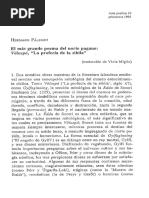 Hermann Palsson El Más Grande Poema Del Norte Pagano: Völuspá, "La Profecía de La Sibila"