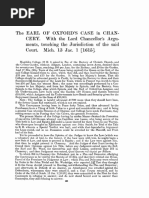 Earl of Oxfords Case Report