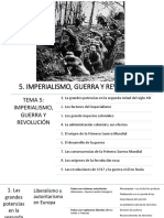 Tema 5 Imperialismo, Guerra y Revolución