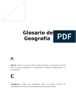 Glosario Geografia