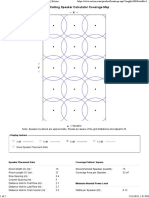 Extron Ceiling Speaker Calculator Coverage Map - Extron