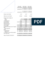 Case 7 - An Introduction To Debt Policy and Value