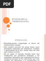 Etapas de La Criminologia