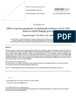 Effect of Process Parameters On Deformation Behavior of AA 5052 Sheets in Stretch Flanging Process PDF