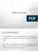 Rate Analysis