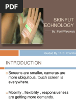 Skinput Technology: Guided By: P. D. Khambre