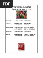 NSSC Microbiology Tutoring Spring 2018