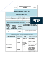 Informe Parcial de Asignatura