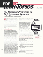 Oil Pressure Problems in Refrigeration Systems