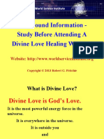 Background Information - Study Before Attending A Divine Love Healing Webinar