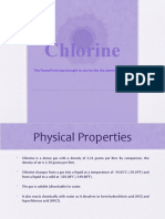 Chlorine: This Powerpoint Was Brought To You by The The Atomic Symbol CL