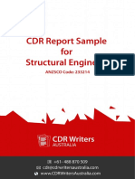 CDR Report Sample For Structural Engineers