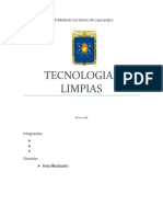 Tecnologias Limpias Informe