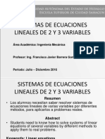 Soluciones de Sistemas de Ecuaciones Lineales