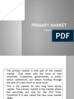 Primary Market: Prepared By: Rajesh Kiri