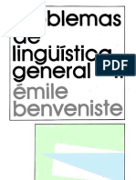 Benveniste Emile - Problemas de Linguistic A General 2