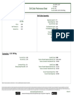 Performance Sheet Drill Collar