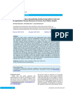 Modification of Nano Clinoptilolite Zeolite Using Sulfuric Acid and Its Application Toward Removal of Arsenic From Water Sample