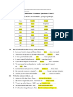 Name & Surname: . Date: ..................................... Final Examination Grammar Spectrum Class I2