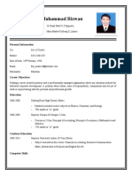 Muhammad Rizwan CV