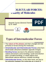 Intermolecular Forces: Polarity of Molecules: Seventh Course (General Chemistry) by Dr. Istadi