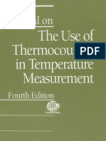 Astm Committee E20 On Temperature Measur-Manual On The Use of Thermocouples in Temperature Measurement PCN - 28-012093-40 (Astm Manual Series) (2003) PDF