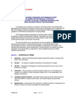 DAO 94-26A - Philippine Standard For Drinking Water