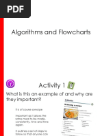 Algorithms and Flowcharts