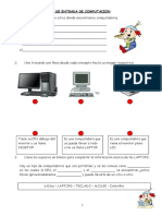 Examen de Entrada Computo para 4to Grado