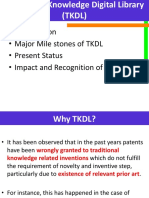 Introduction - Major Mile Stones of TKDL - Present Status - Impact and Recognition of TKDL