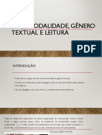 Multimodalidade, Gênero Textual e Leitura