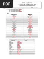 1 - Ficha Gramatical - O Nome (1) - Soluções PDF