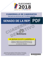 Cuadernillo Candidatos Senado