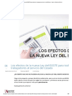 Los Efectos de La Nueva Ley Del ISSSTE PDF