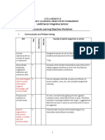 LA400 Senior Integrative Seminar University Learning Objectives Worksheet