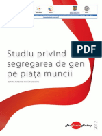 Studiu Privind Segregarea de Gen Pe Piata Muncii PDF