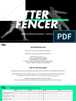 Fencing Exercises Workbook