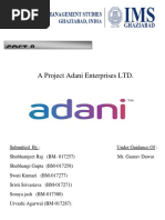 Cost &: A Project Adani Enterprises LTD