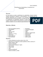 Practica No. 2. Identificación de Carbohidratos y Curva de Cuantificación