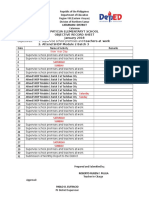 Objectives Record Sheet (Ors) January 2018