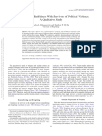 Art Therapy and Mindfulness Wih Survivors of Political Violence - A Qualitative Study - Agosto 2017