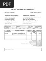 Factura Proforma / Proforma Invoice